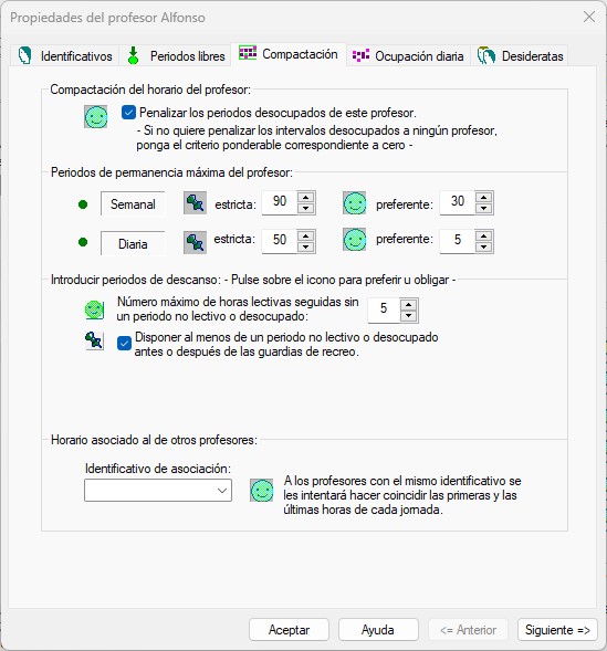 Nuevas condiciones